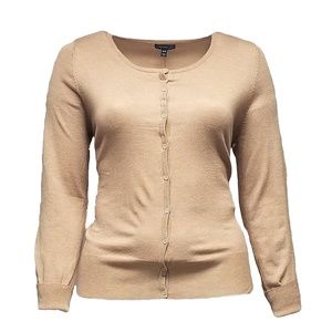 Lane Bryant Brown Button Down Cardigan Sweater